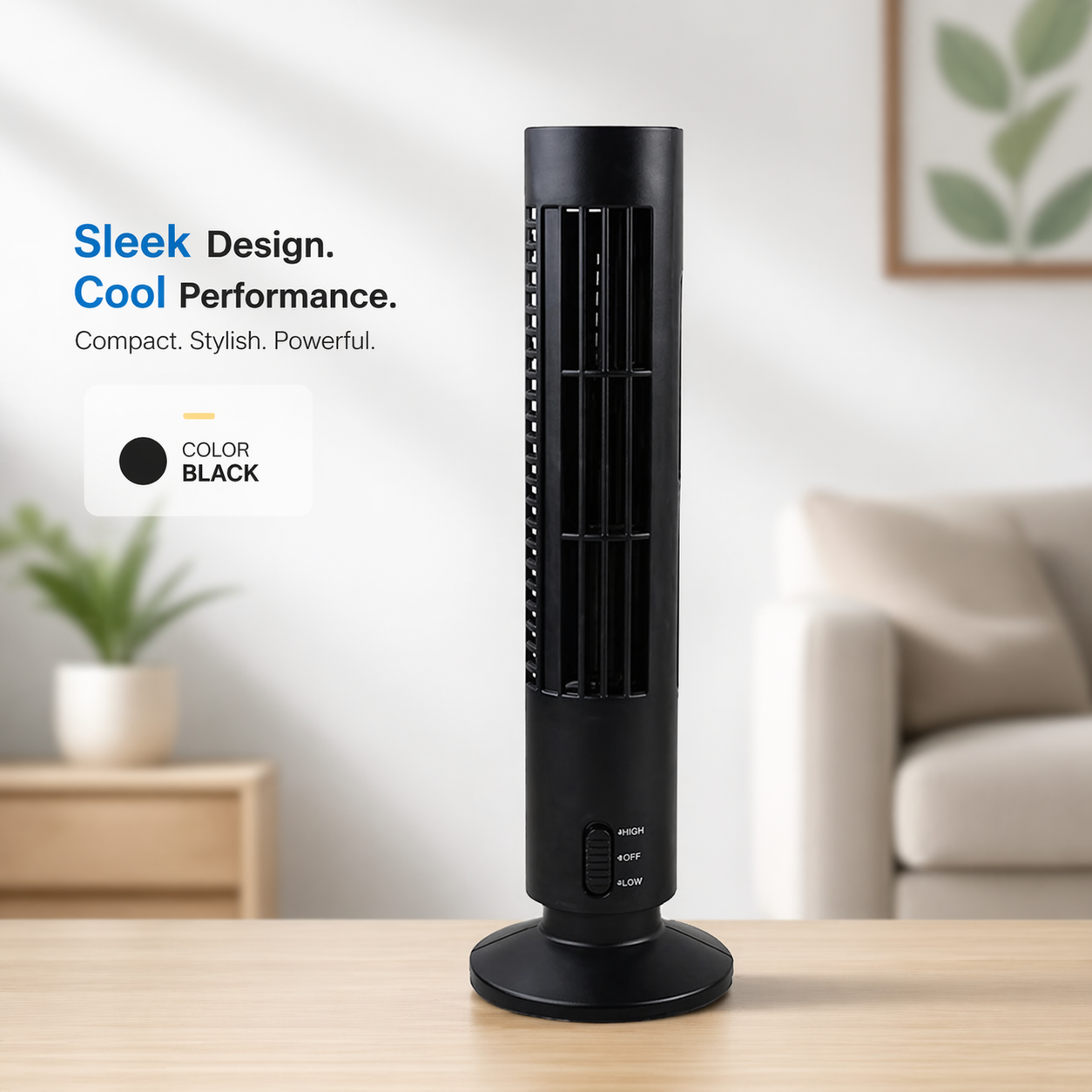 Portable USB Electric Fan – Compact & Adjustable Airflow